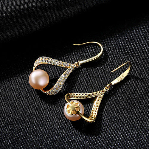 18K Gold and Silver Electroplated Freshwater Pearl Jewelry